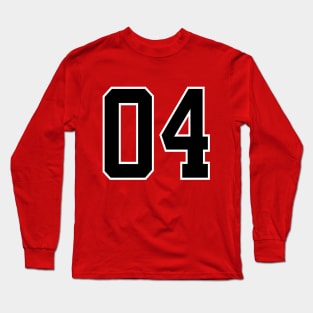 Number 04 Long Sleeve T-Shirt